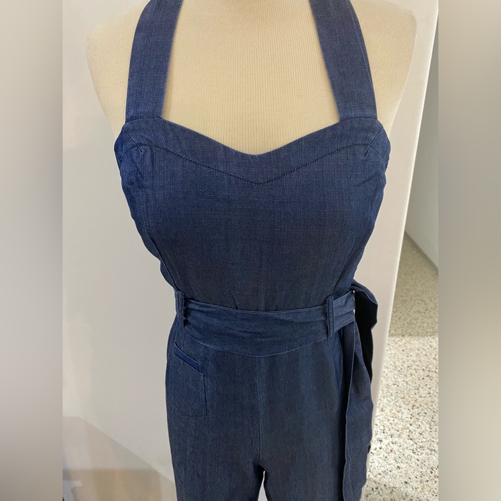 Anthropology Elevenses size 0 halter jumpsuit - Picture 2 of 6